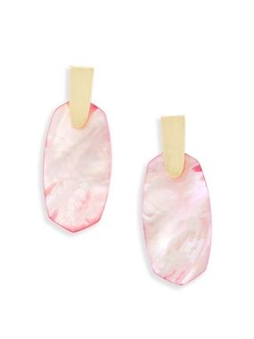 Kendra Scott Aragon Statement Earrings In Blush Pearl
